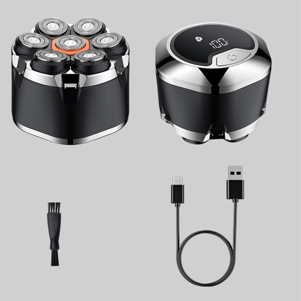 Palm-Size Multi-Rotary Electric Shaver with Display in 5D, 7D and Type A Checkout Styles Pictured — image 11