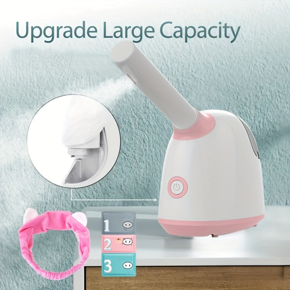 Pink Tabletop Facial Steamer Family with Five Regular, Upgraded, 3-in-1, Large-Tank or Portable Options — image 12