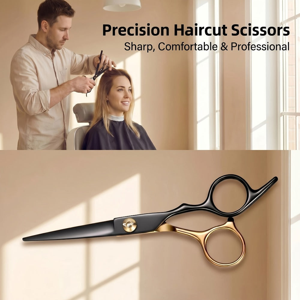 Hair Cutting Scissors Kit 13 Piece – Professional Barber Shears Set with Thinning Shears, Blending Scissors & Accessories — i