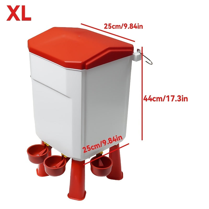 Chicken Waterer Float Ball 2 3 Gallon Feeder Combo Set for Garden, Patio and Yard Use, with the Listed Configuration — image 