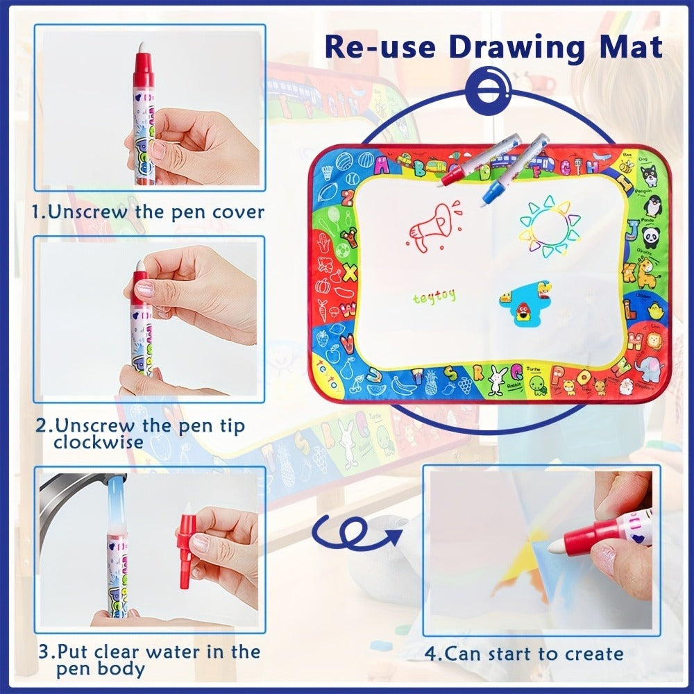 Water Doodle Mat for Toddlers Kids with 2 Water Pens with the Listed Color, Size or Set Options for Everyday Use — image 10