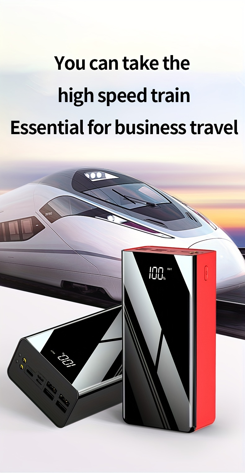 Portable Charger 50000mAh Large Power Bank LED Light Power Display Multi-Port USB-C Micro for an Everyday Personal Care Routi