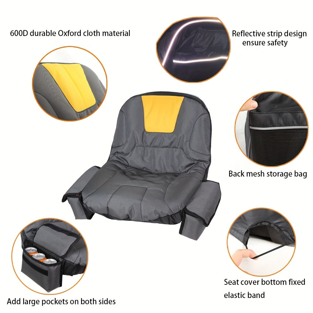 Lawn Mower Seat Cover, Riding Mower Tractor Garden Outdoor for Garden, Patio and Yard Use, with Listed Configuration — image 