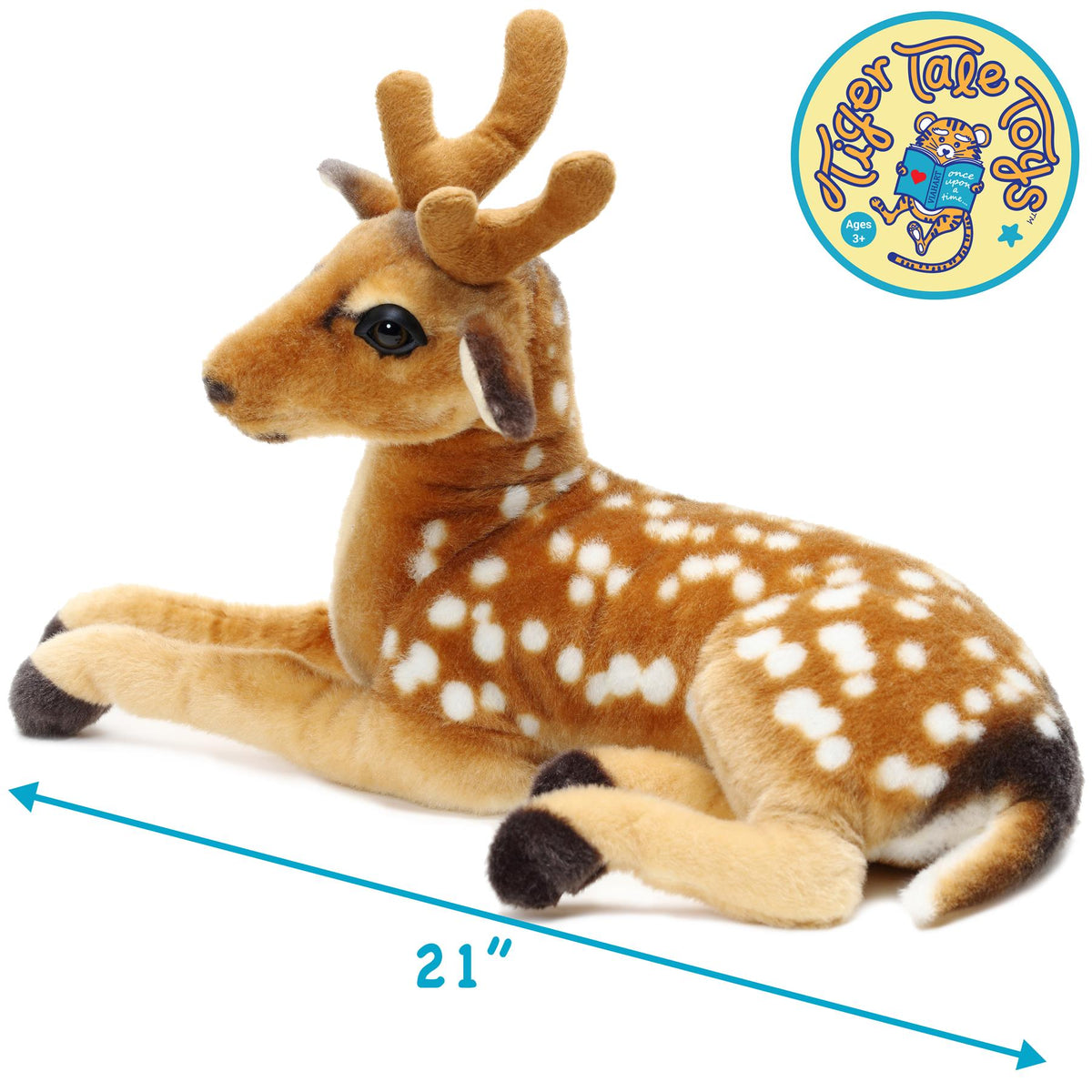 Large Deer Stuffed Animal Plush 21 Inch, Dorbin the Deer Realistic Woodland Plush Toy by Viahart — image 3
