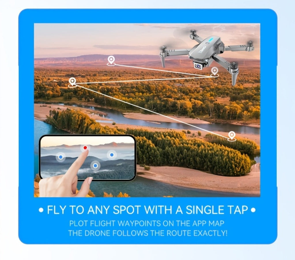 Foldable HD Camera Drone Free Storage Bag USB-C Charging 3D Flips Single or Dual Camera Built-in Screen Remote — image 13