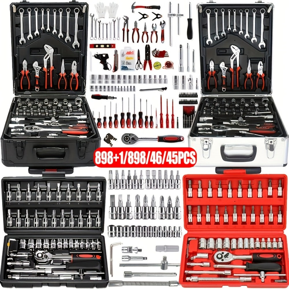Automotive Socket and Hand Tool Kit in 45-Piece Case or 898-Piece Rolling Cabinet Checkout Options — image 2