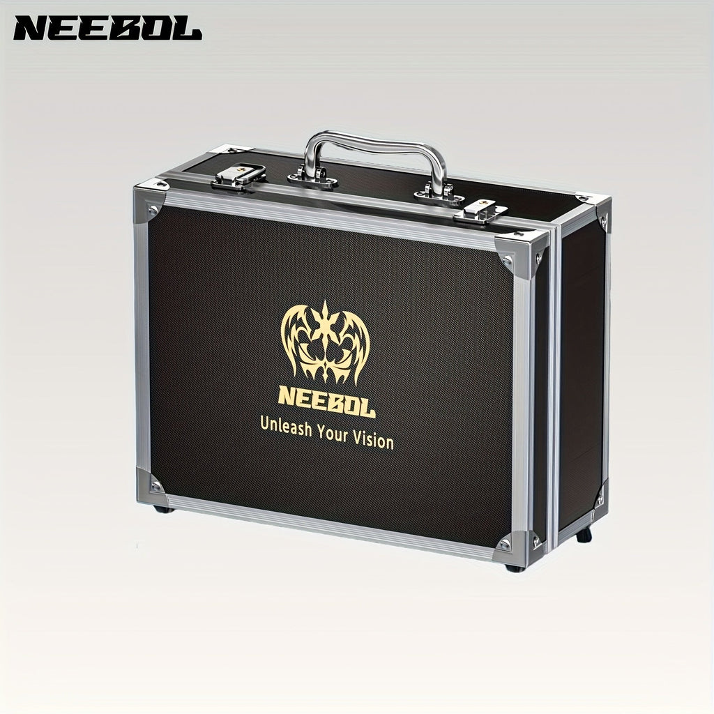 Large Aluminum Tattoo Case Organizer Storage Box Carrying Case for Tattoo Tools Nail Art Makeup Cosmetics Portable Travel Tra
