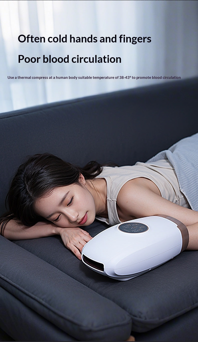 Portable Electric Hand Massager With Hot Compress Air Pressure To Relieve Hand Fatigue