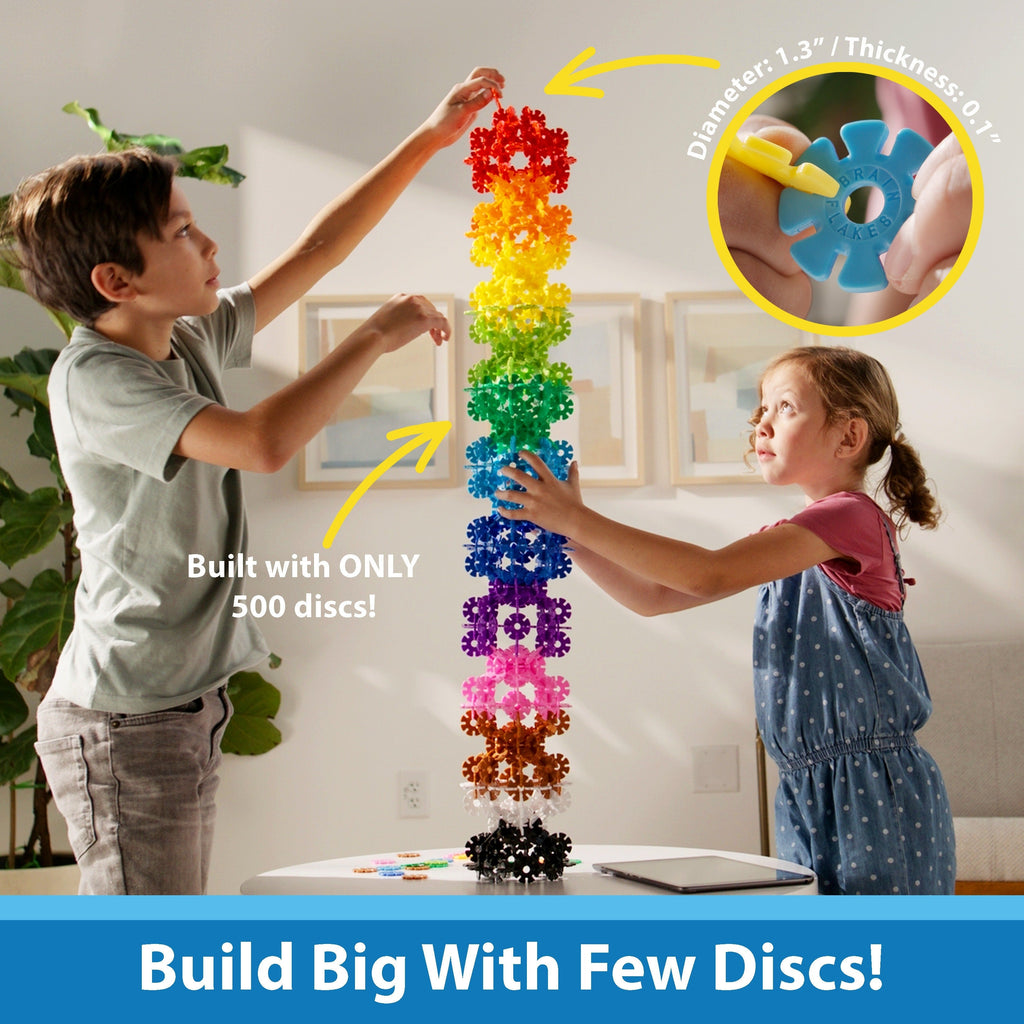 Brain Flakes Interlocking Disc Building Set 500 Pcs with the Listed Color, Size or Set Options for Everyday Use — image 5