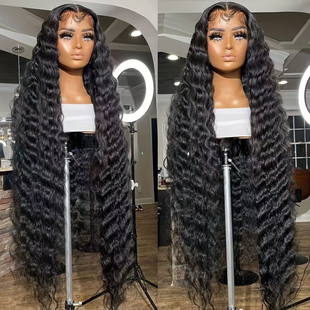 Synthetic Wig 13x4 Lace Front Loose Curly Wave, Glueless in 24- or 32-Inch Lengths for Parties — image 4