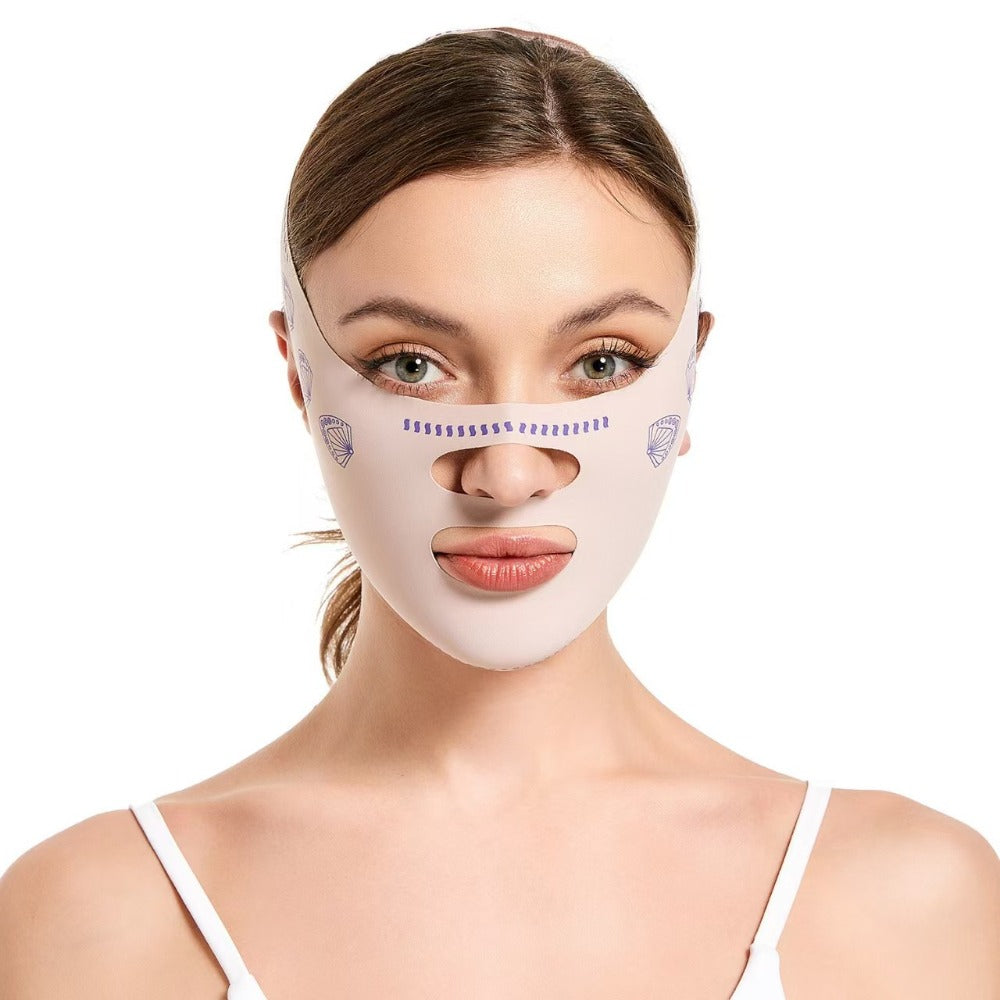 V-Line Face Lift Belt 5-Pack Facial Contouring Lifting Mask with Forehead Lift Band for Makeup, Travel and Everyday Vanity Us