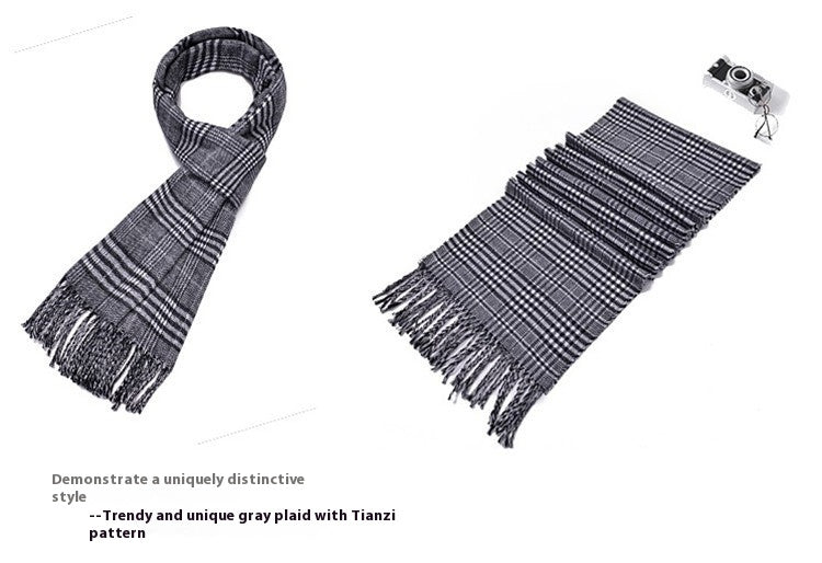 Winter Korean Style Student Versatile Trendy Young Men's Scarf