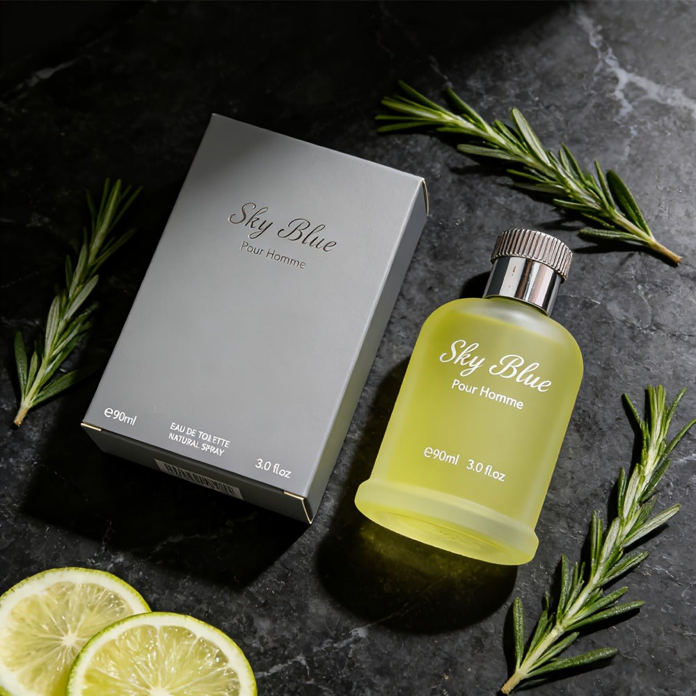 Men's Cologne Eau de Parfum Sky Blue - Bergamot Rosemary & Oak Moss Fresh Masculine Fragrance, No Propylene Glycol — image 5