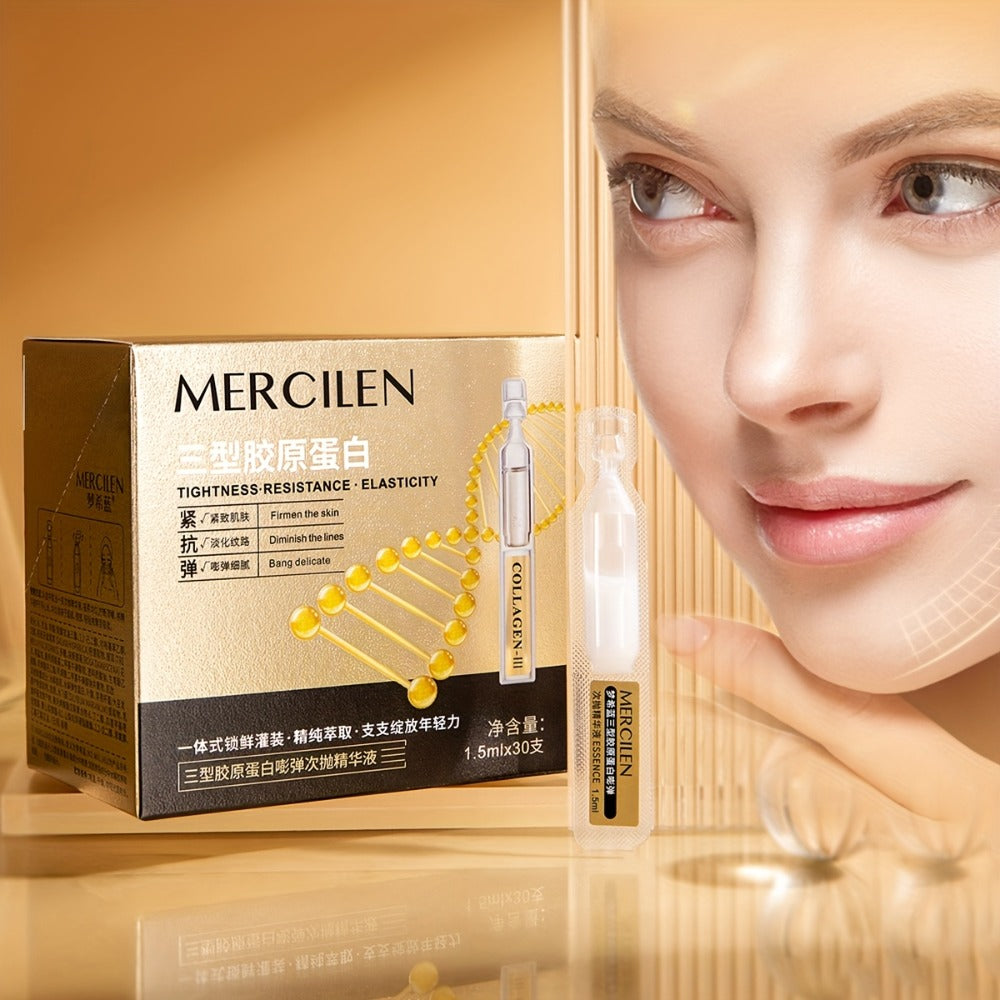 Face Serum Mercilen Plant Squalane and Collagen Type III Ampoule Box with 1.52oz Listed Quantity — image 12