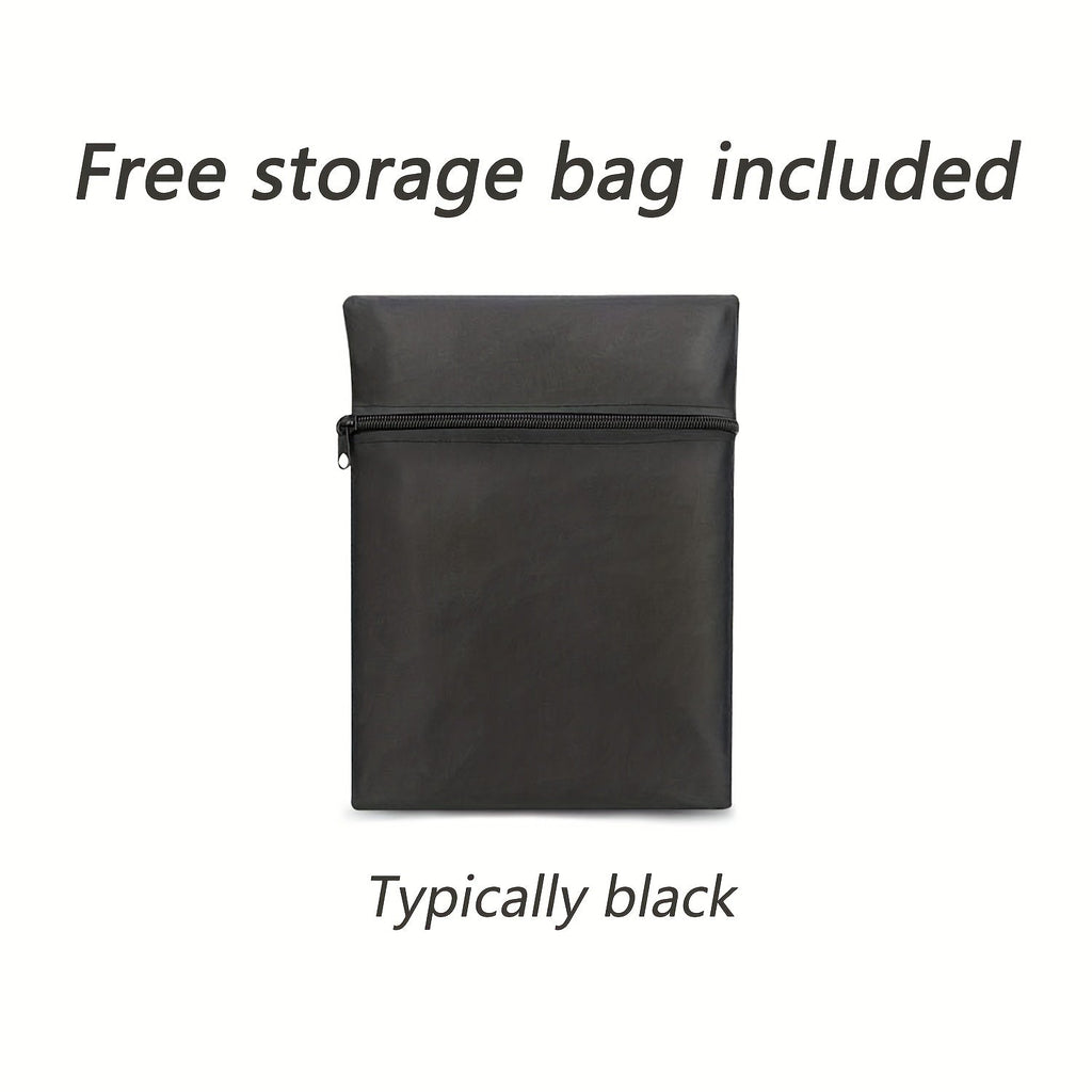 Black Patio Deck Box Cover with Buckle Straps in 51-, 58- or 62-Inch Length Options and Three Profiles — image 7
