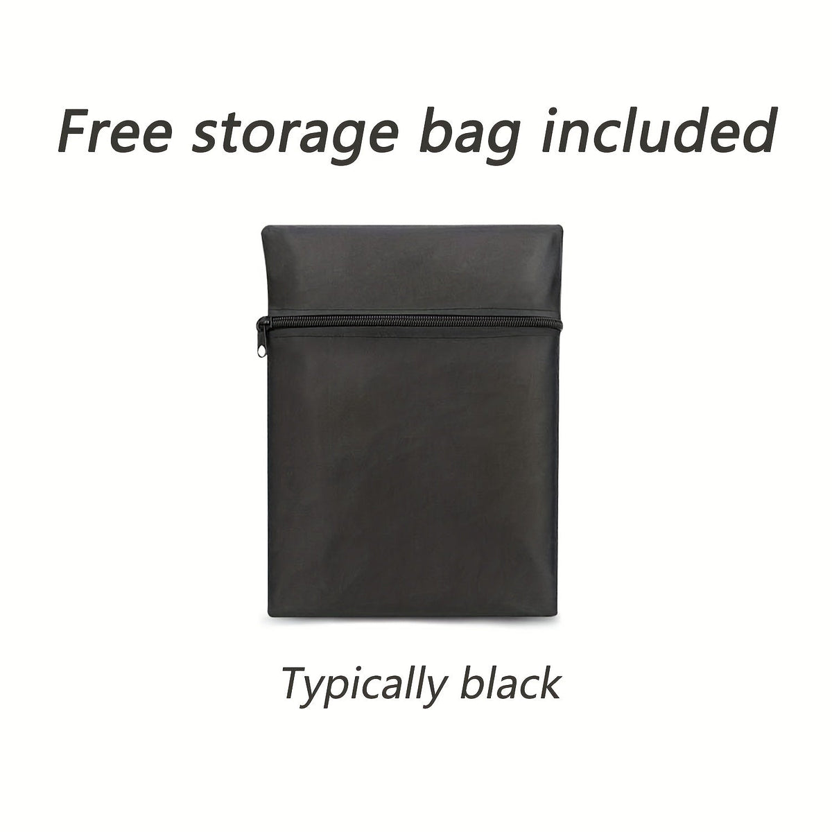 Black Patio Deck Box Cover with Buckle Straps in 51-, 58- or 62-Inch Length Options and Three Profiles — image 7