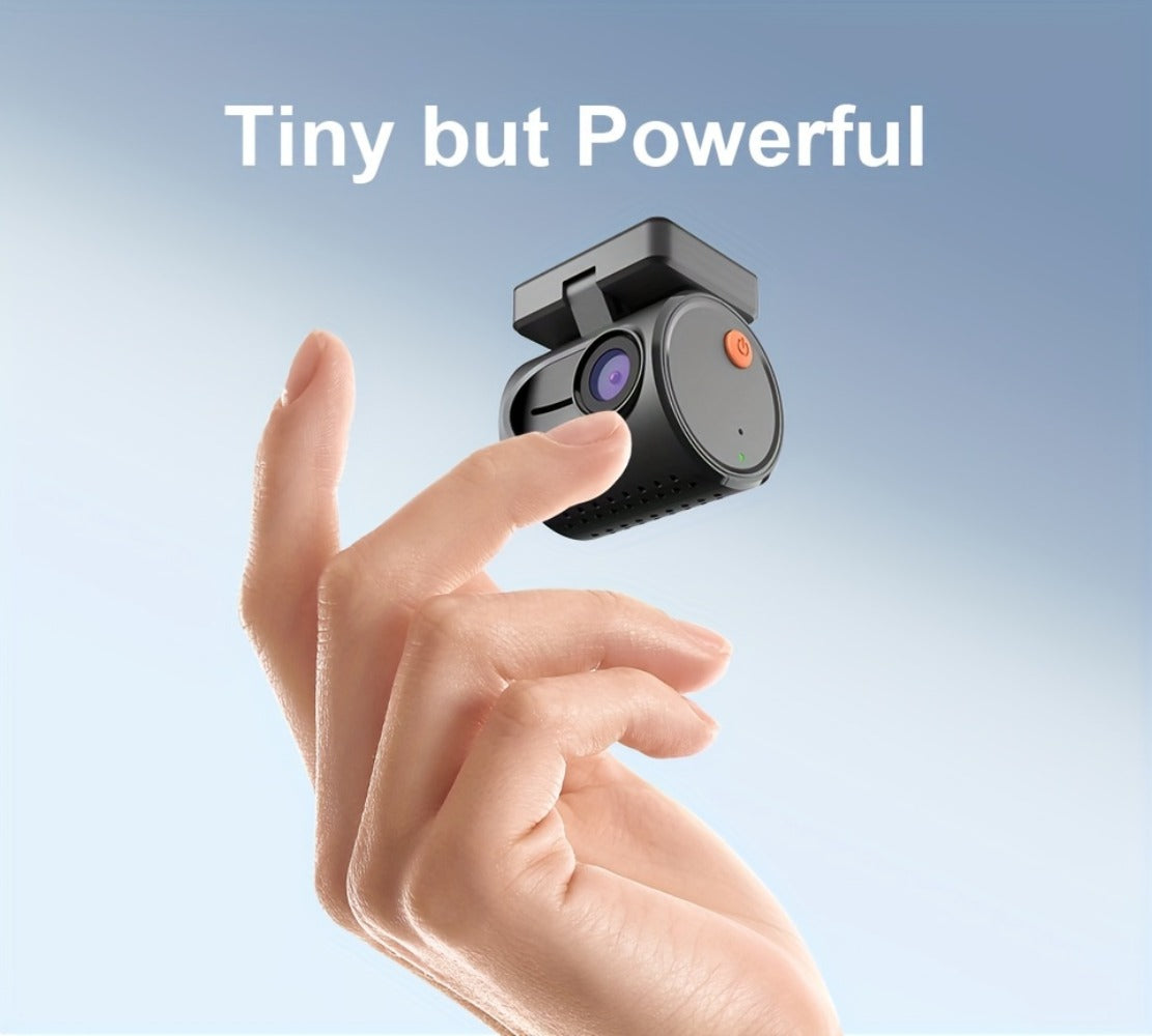 KAWA Mini 3 2K Dash Cam – 1296P QHD WiFi APP & Voice Control, Super Capacitor, Color Night Vision, WDR, Loop Recording, 24H P