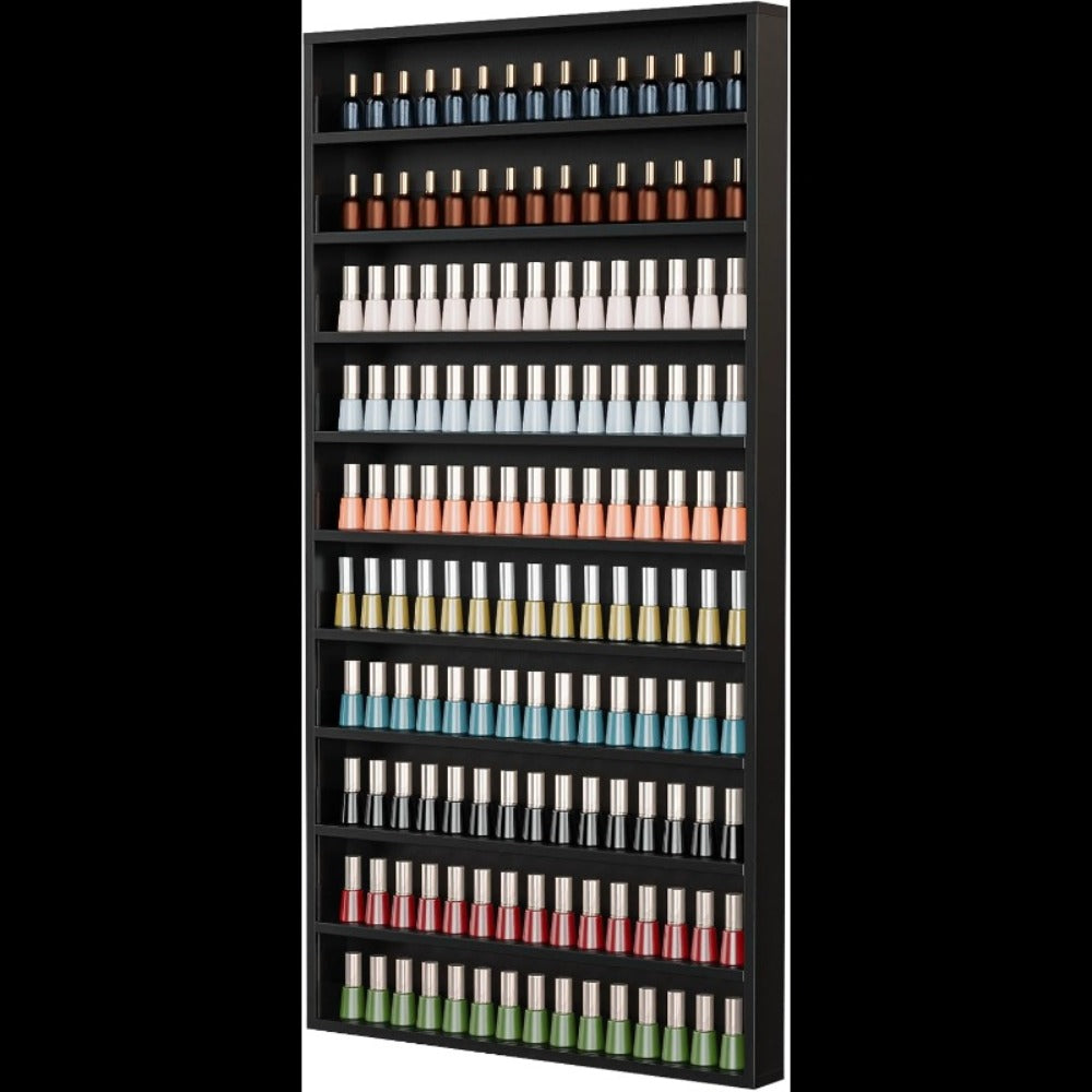 Wall Mount Nail Polish Rack Organizer 6 or 10 Tier with Acrylic Baffle Salon Display Shelf for Gel Polish — image 2
