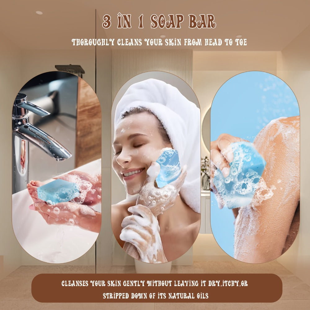 VZTI Handmade Bar Soap Set with Three-Piece Scent Trios or 122g Six-Bar Assortment in Six Scents — image 8