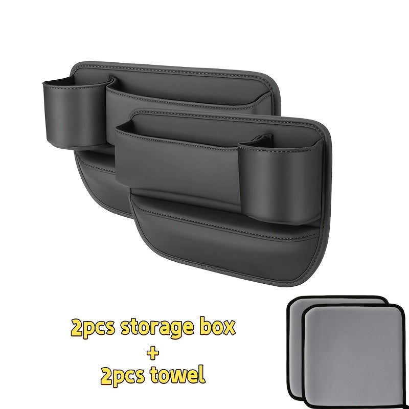 Seat-Gap Car Organizer with Cup Recess and Phone Storage in Four Color Pairs or Left-Side Black Pack — image 24