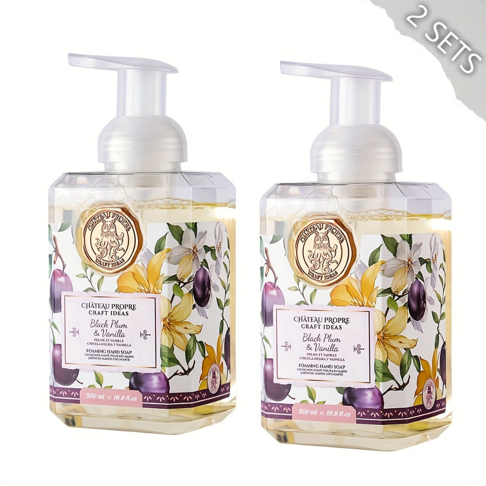 Foaming Hand Soap 500ml Moisturizing Gentle Foam Soap 8 Scents Vanilla Coconut Citrus Floral Fruity Deeply Hydrating Soft Han