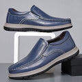 Men's Waterproof Leather Casual Shoes - Lightweight All-Weather Trainers