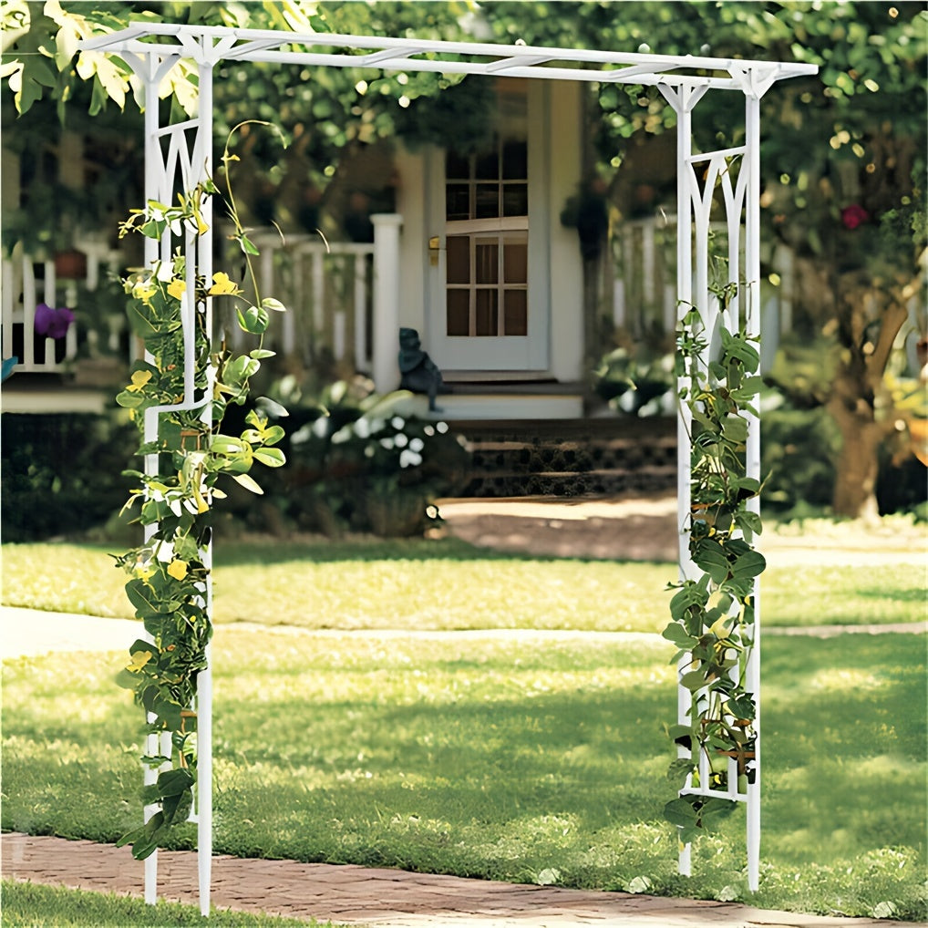 Wedding Arch Metal Garden Arbor Pergola Rose Trellis Backdrop Stand — image 1