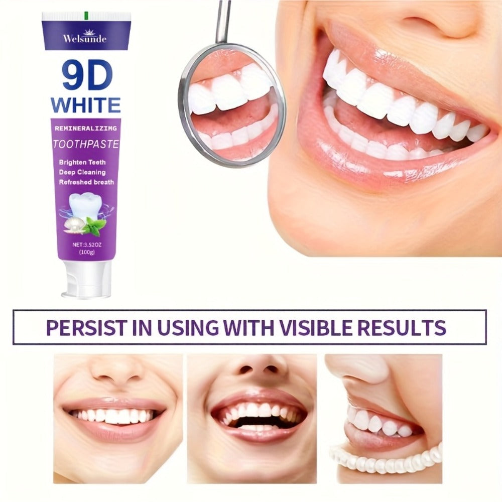 Two-Pack 100g Purple Mint Toothpaste with Hydroxyapatite and Niacinamide Listed on Ingredient Panel — image 8