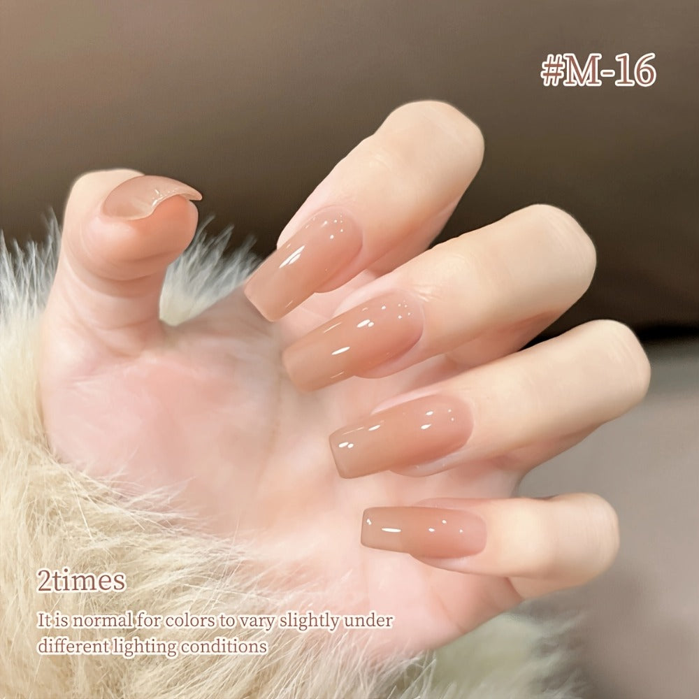 Gel Nail Polish 6-Piece 15ml Jelly Set with Glass Finish in Shades M14, M16, M17, M18, M19 and M20 — image 7