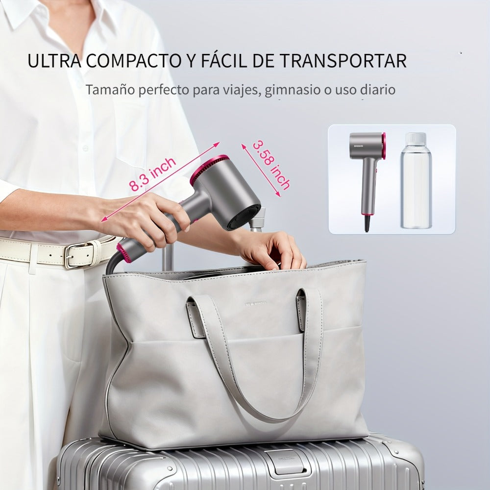 FZ201-Style 1875W Hair Dryer with Circular Rear Intake, Gray or White Finish and Three Pictured Attachments — image 8