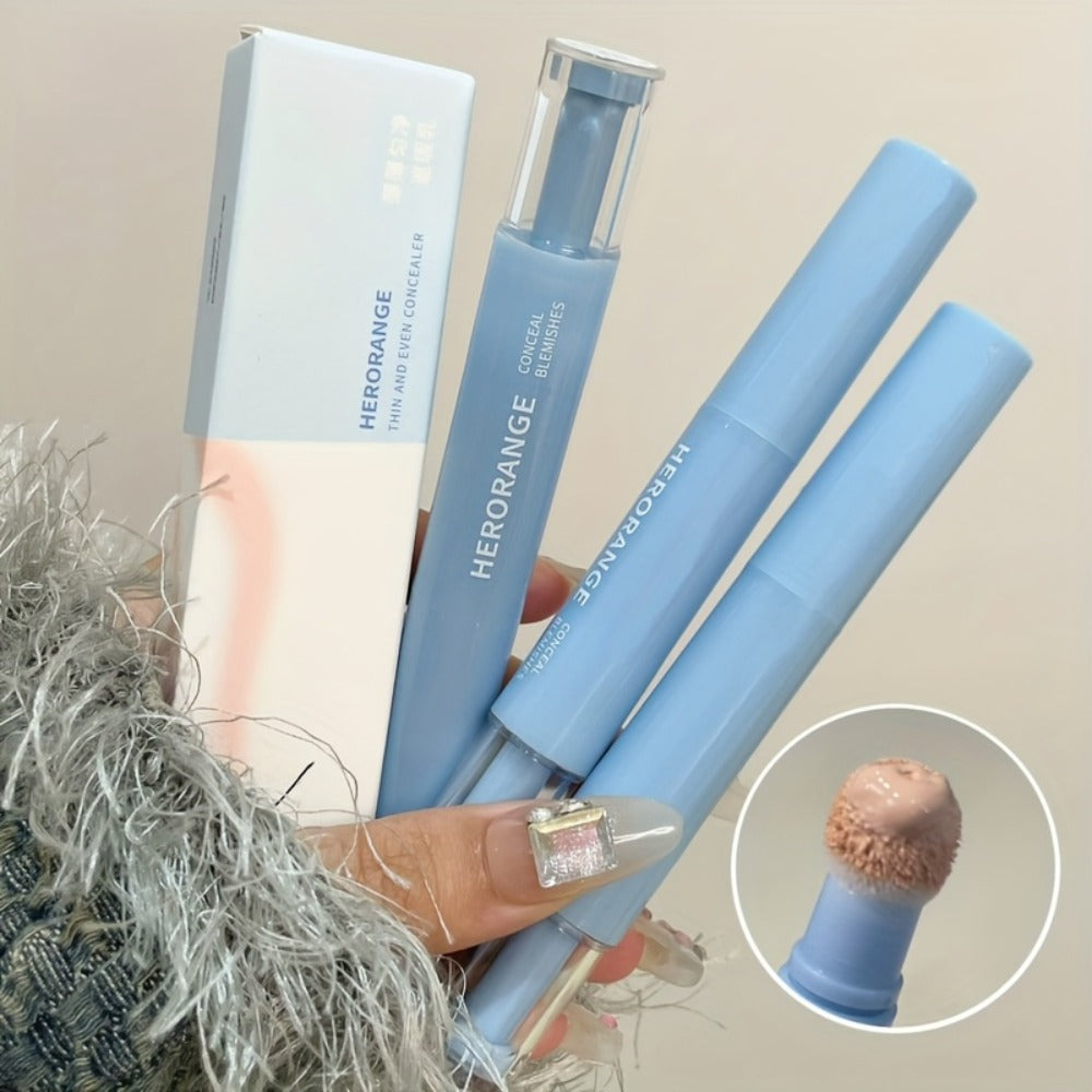 Three-Color Concealer Pen Set with Rounded Sponge-Tip Applicators and Compact 12.3 cm Tube Format — image 3