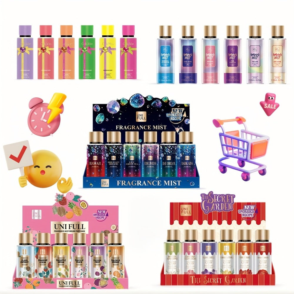Scented Hair & Body Mist for Women 8oz – Long-Lasting Perfume Spray, Lightweight Non-Greasy Fragrance Mist for Dates, Parties