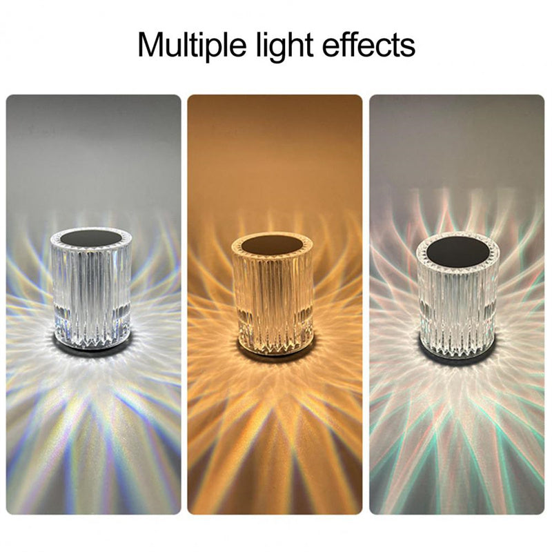 Crystal Lamp Table Lamp Atmosphere Creative Line Small Night Lamp Led Lights