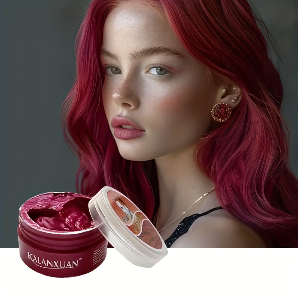 Temporary Hair Color Wax Disposable DIY Styling Cream Y2K Aesthetic for Parties Festivals Halloween Cosplay 9 Colors Blue Pur