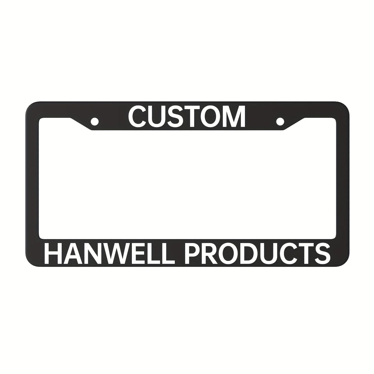 Custom License Plate Frame – 6 Font Styles, Heavy-Duty Weather-Resistant Car Tag Holder, Personalized Front & Rear License Pl
