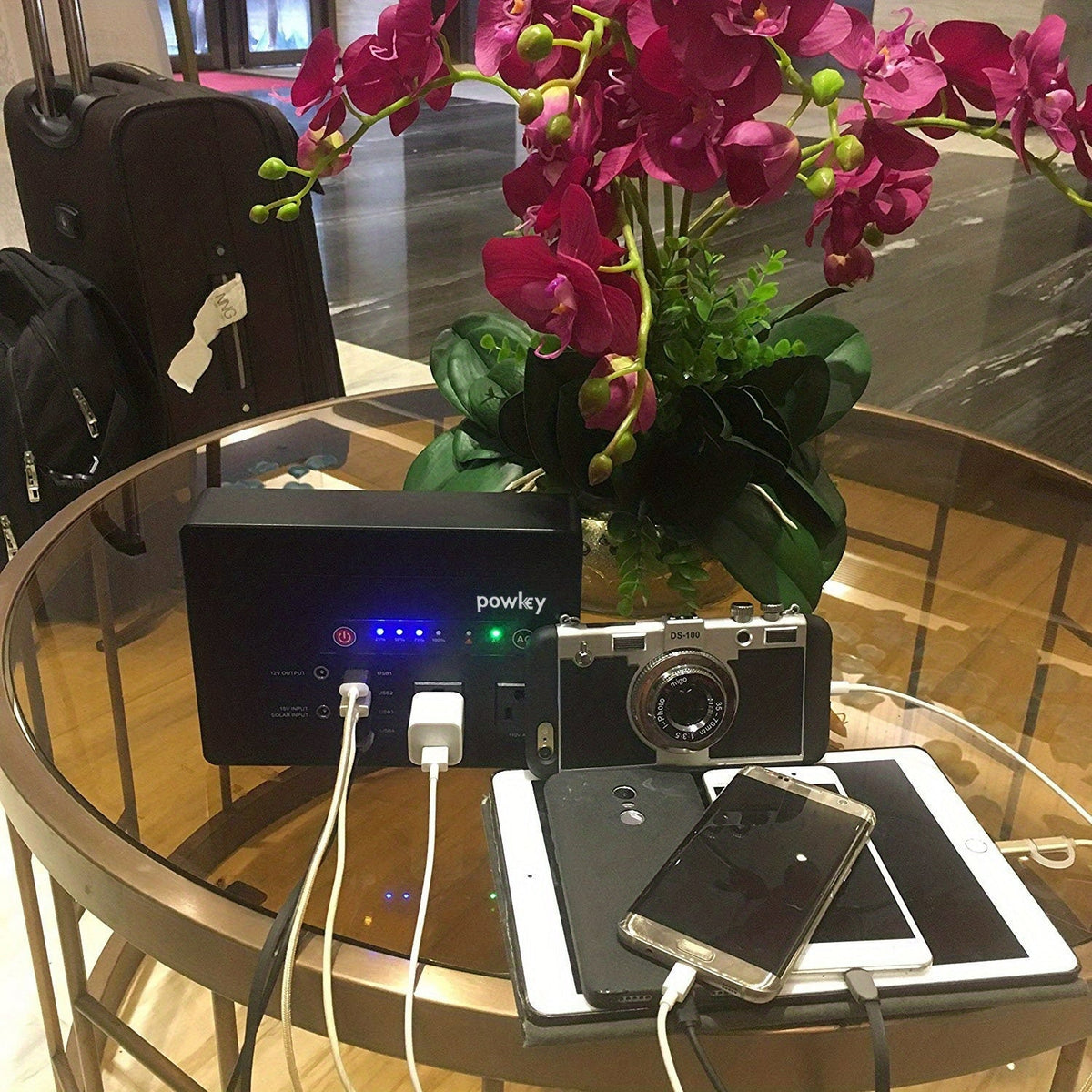 Portable Power Station 146Wh 200W with Two AC Outlets, Four USB Ports and Hard Carrying Case — image 1