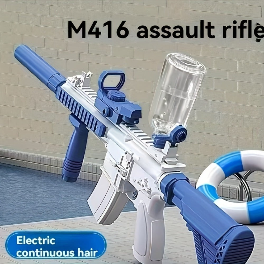 Continuous-Fire Water Gun for Kids & Adults, High- Long-Range Squirt Blaster for Summer Beach Pool Backyard Outdoor Play — im