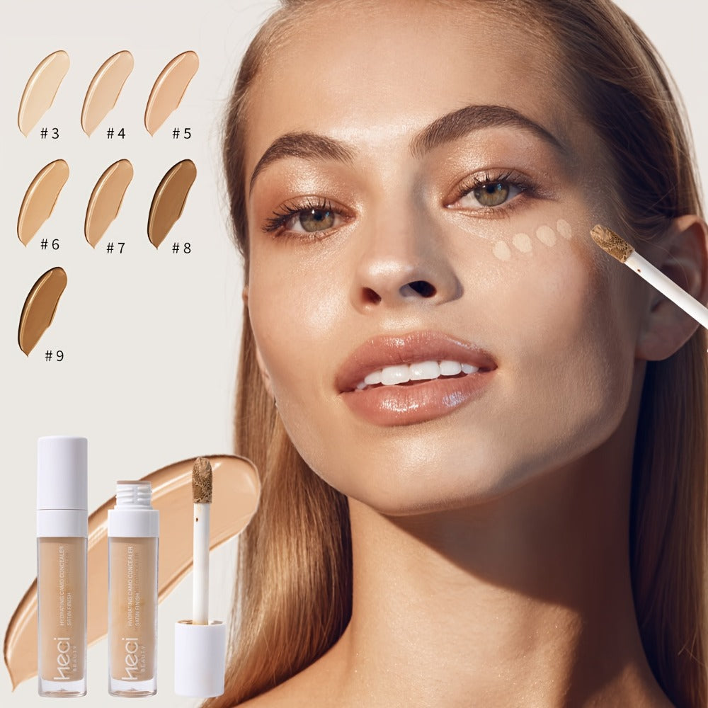 Liquid Concealer and Contour Stick Set 2 Pcs Buildable Coverage Pore Minimizing, for Makeup, Travel and Everyday Vanity Use —