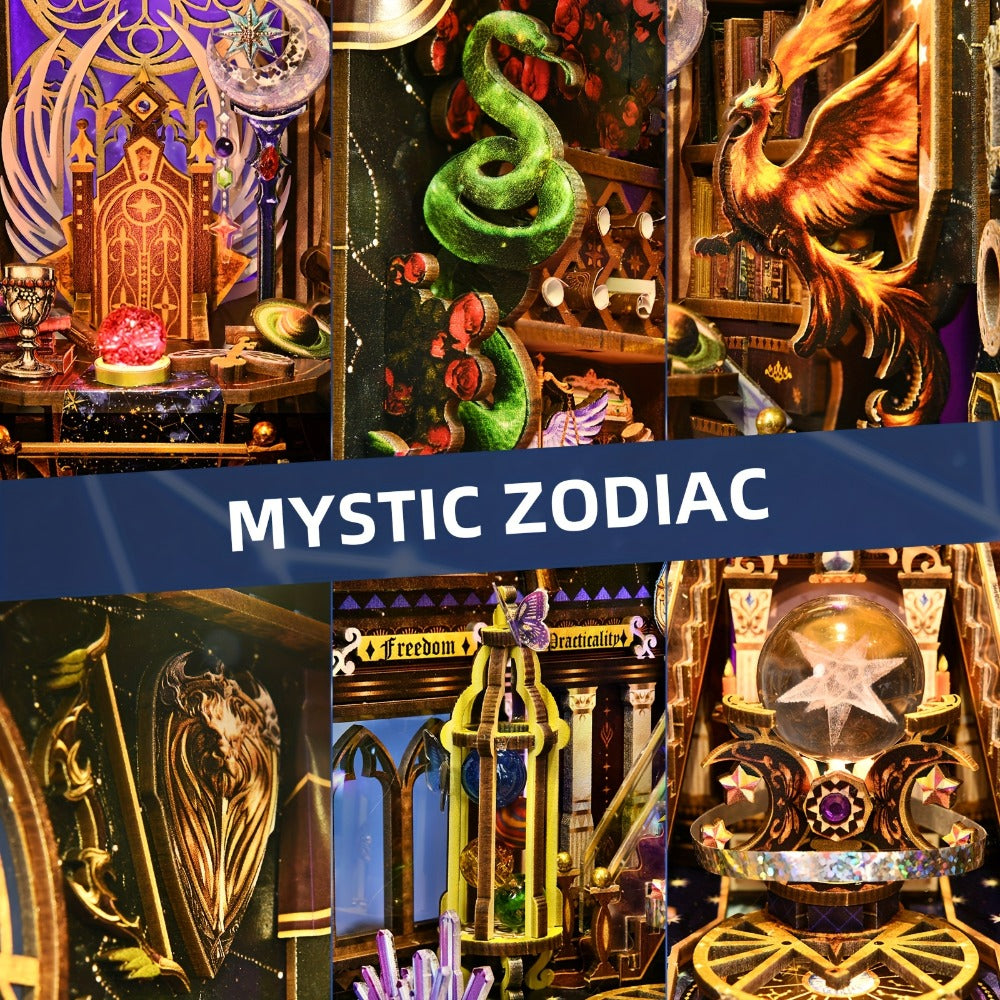 3D Wooden Zodiac Puzzle Kit, 12 Astrological Signs Constellation Model, DIY Wood Craft for Home & Office Decor — image 4
