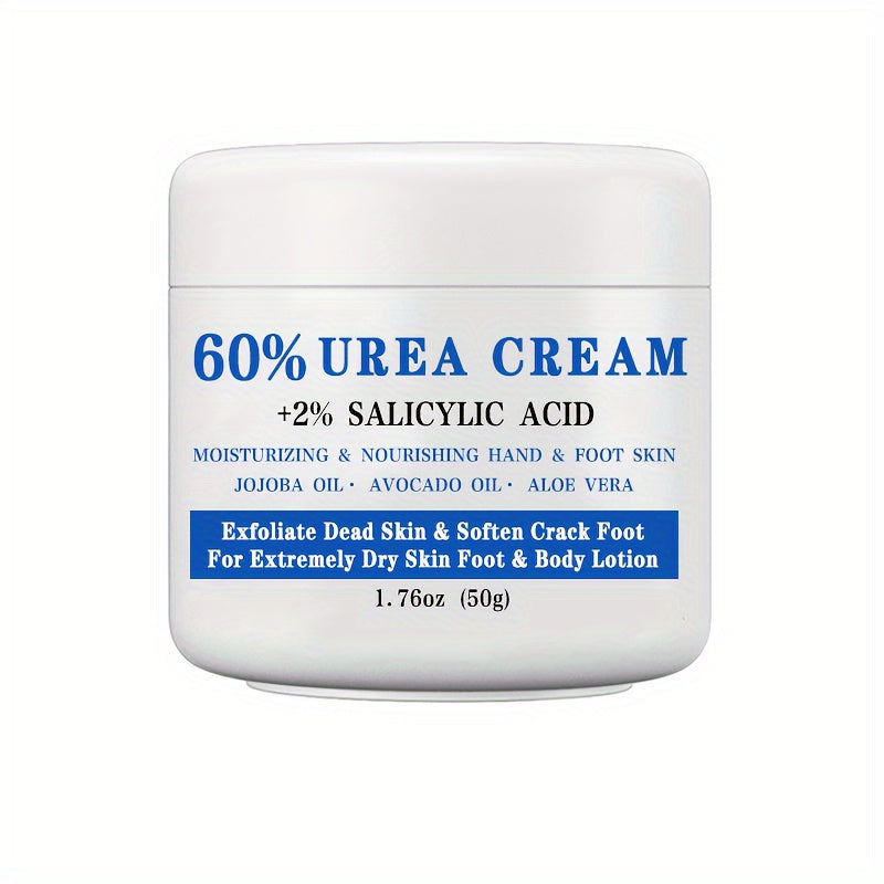 50g Jar of 60% Urea and 2% Salicylic Acid Foot Cream with Jojoba, Avocado and Aloe Labeling — image 11
