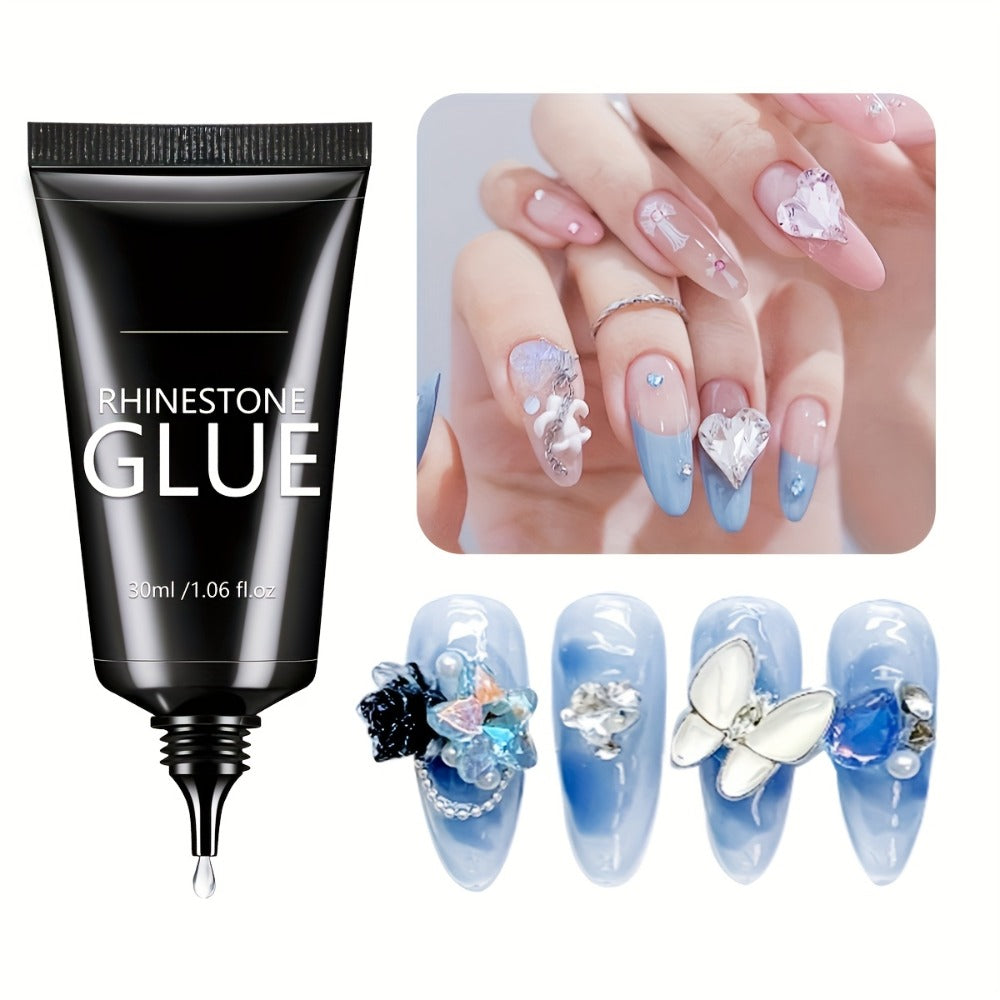 Nail Glue for Rhinestones 2pcs, LED Cured Gel Adhesive for 3D Charms, Gems & Bling Nail Art Decorations — image 8