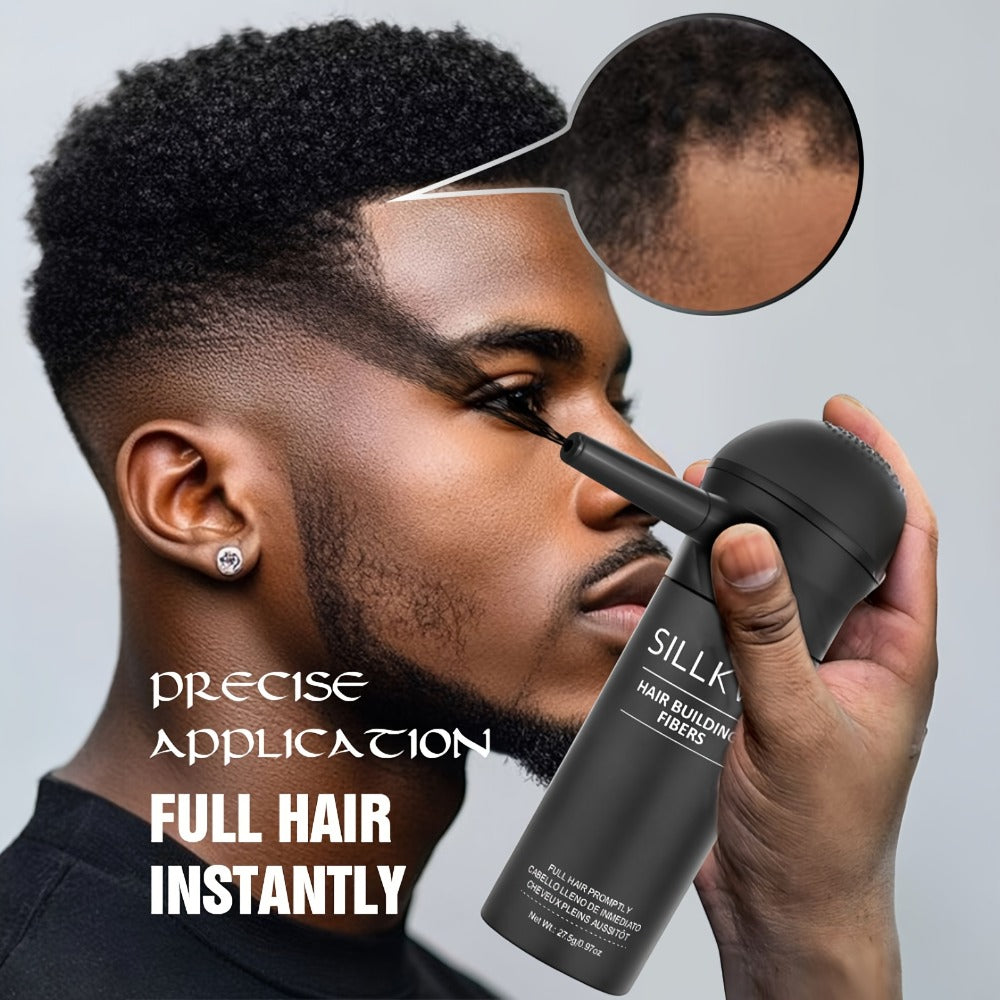 Hair Fibers Spray Applicator Kit Instant Thickness for Thinning Hair & Bald Spots SILLKVA for Makeup, Travel and Everyday Van