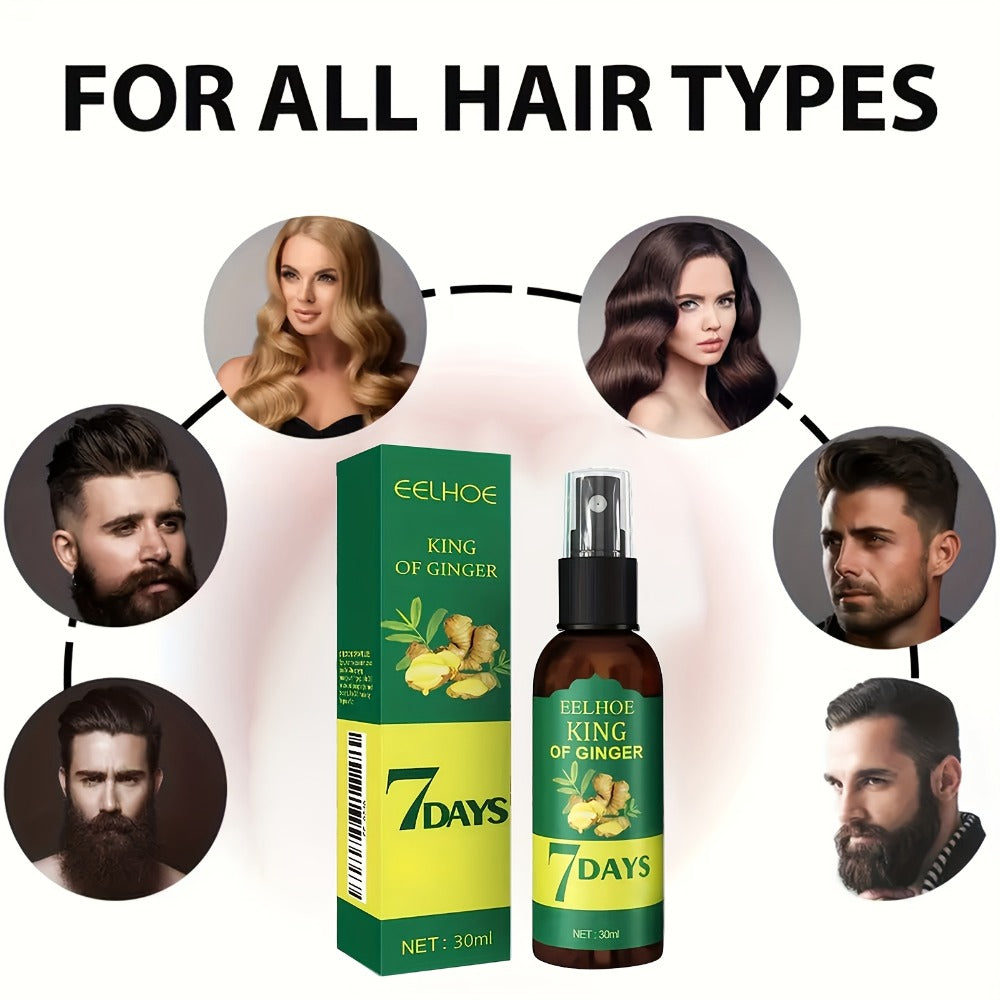 Ginger & Biotin Hair Growth Gift Set 2-Pack - Ginger Scalp Oil + Biotin Strengthening Serum for Home, Travel and Salon Hair S