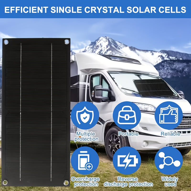 RV Solar Panel Kit 18V for Garden, Patio and Yard Use, with the Listed Configuration, for Everyday Use and Organized Storage 