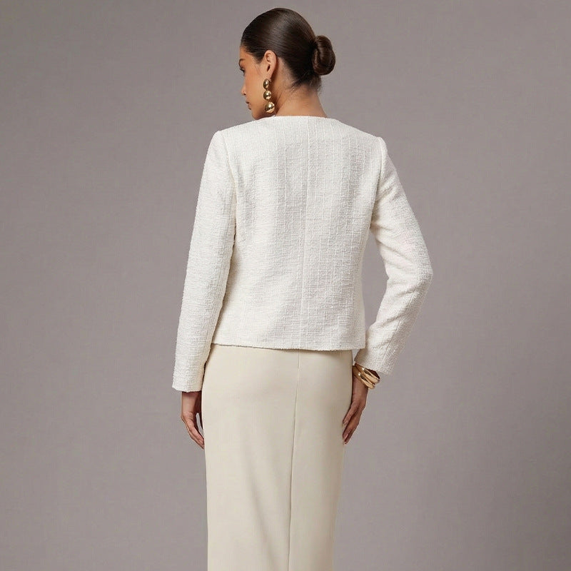 Chanel-style Coat 2025 FallWinter French Long-Sleeve Jacket For Women