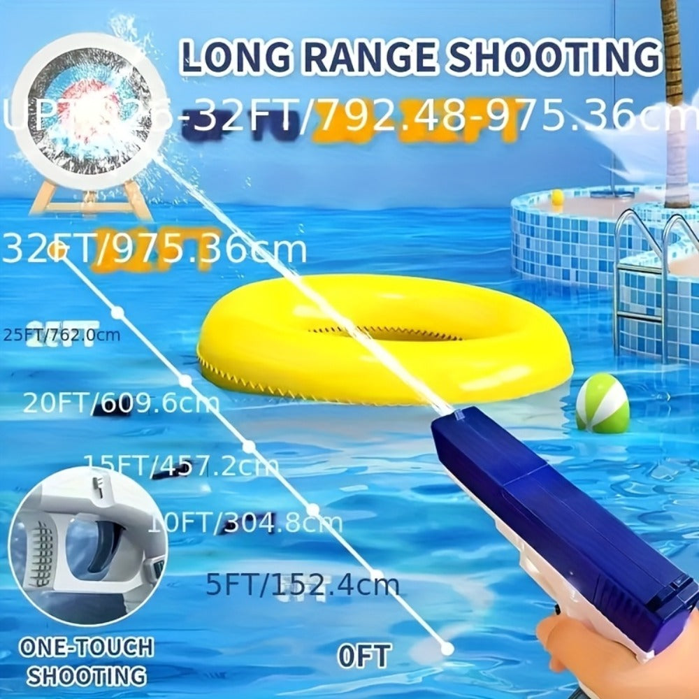 Rechargeable Dual-Magazine Electric Water Blaster with Two Swappable Tanks and Pink Finish — image 5