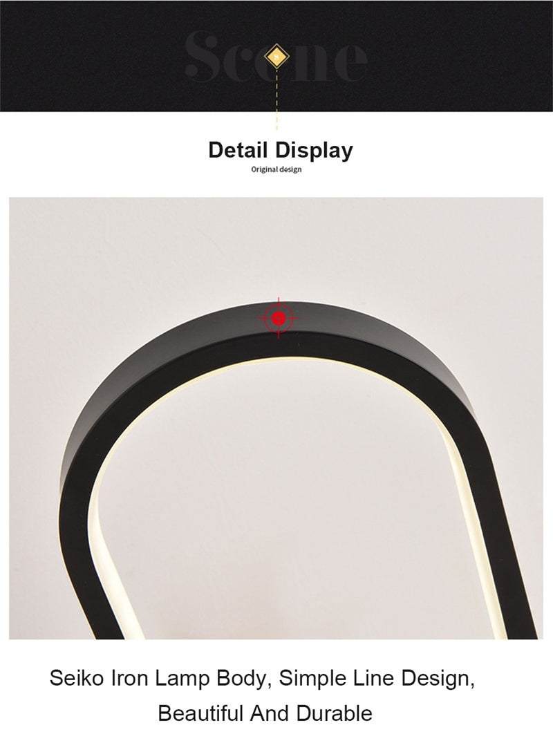 Usb Plug-In Lamp Oval Acrylic Lamp Touch Control Dimmable Modern Simple Creative Night Lamp Bedside Reading Lamp Desk Table Led