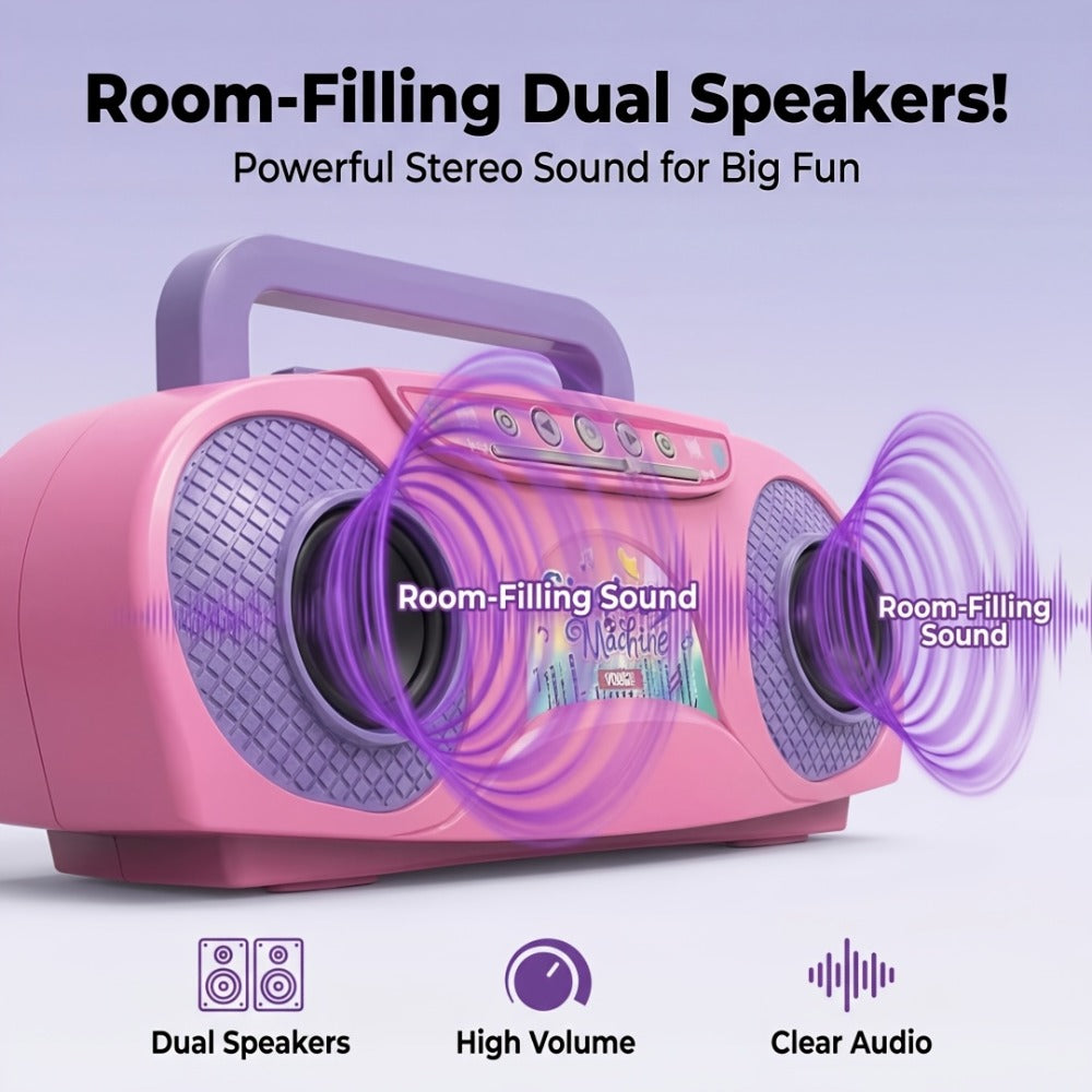 Kids Light-Up Singing Machine Toy with Microphone, All-in-One Music Toy for Boys & Girls Ages 3-7 — image 9