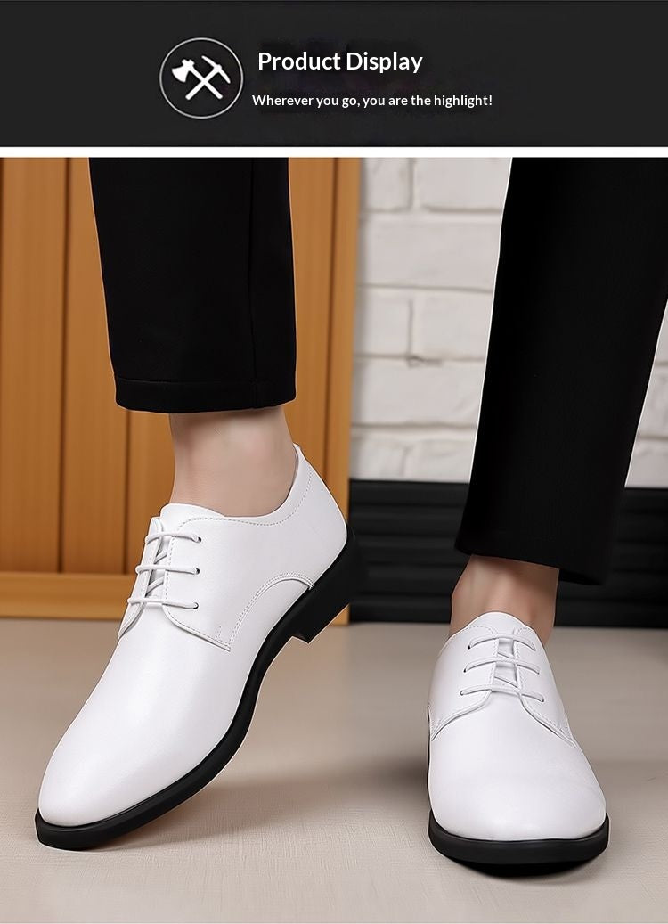 Men's Fashionable Casual Business Leather Shoes With Soft Soles