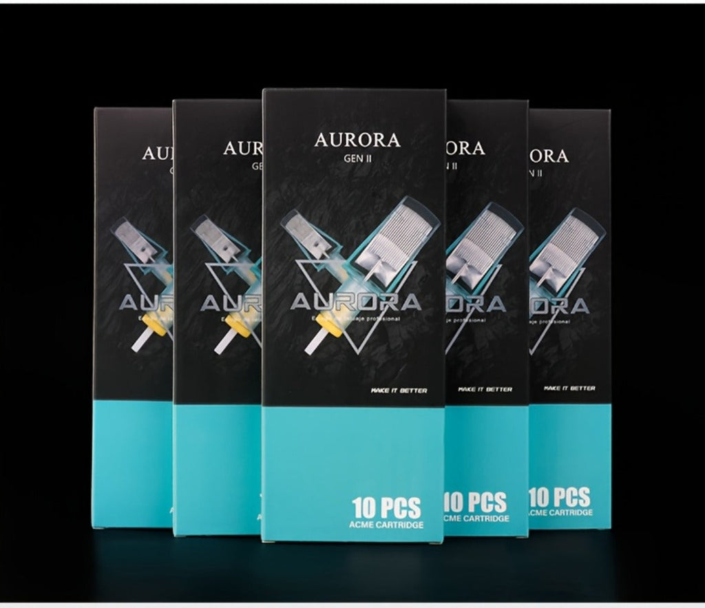 Tattoo Cartridge Needles with Aurora II Label, 10-Pack Curved Magnum Choices from 1229CM to 1249CM — image 19